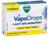 Chemist Warehouse Vicks VapoDrops + Anti-Inflammatory Lemon Menthol 36 Lozenges offer