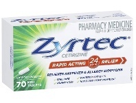 Zyrtec 10mg 70 Mini Tablets