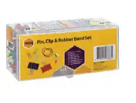 Australia Post Marbig 435 Piece Pin, Clip & Rubber Band Set offer