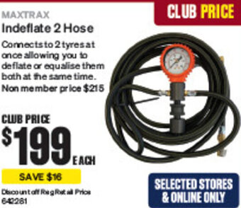 SuperCheap Auto MAXTRAX Indeflate 2 Hose offer