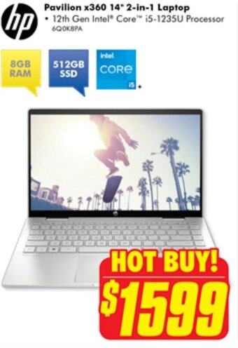 The Good Guys Pavilion x360 14" 2-in-1 Laptop offer