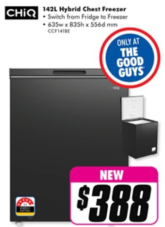 The Good Guys 142L Hybrid Chest Freezer offer