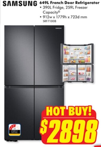 The Good Guys SAMSUNG 649L French Door Refrigerator offer