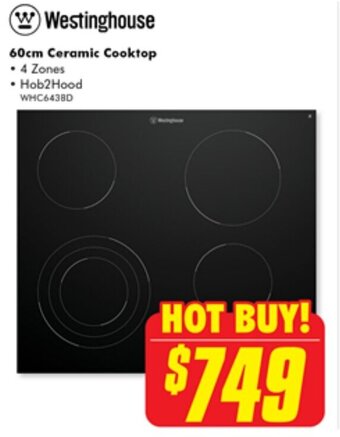 The Good Guys 60cm Ceramic Cooktop offer