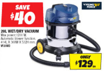 Autobarn 20L WET/DRY VACUUM offer