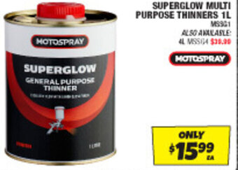 Autobarn SUPERGLOW MULTI PURPOSE THINNERS 1L offer