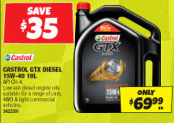 Autobarn CASTROL GTX DIESEL 15W-40 10L offer