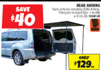 Autobarn REAR AWNING offer