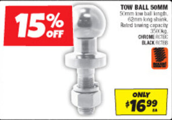 Autobarn TOW BALL 50MM offer
