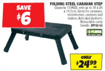 Autobarn FOLDING STEEL CARAVAN STEP offer