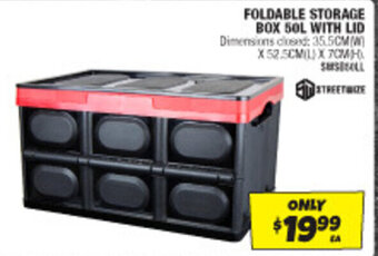 Autobarn FOLDABLE STORAGE 50L WITH LID offer