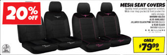 Autobarn MESH SEAT COVERS offer