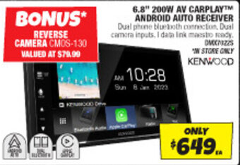 Autobarn 6.8" 200W AV CARPLAY ANDROID AUTO RECEIVER offer