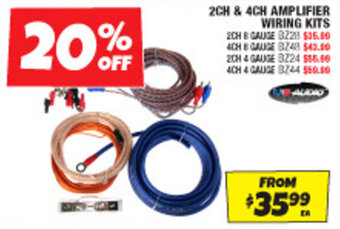 Autobarn 2CH & 4CH AMPLIFIER WIRING KITS offer