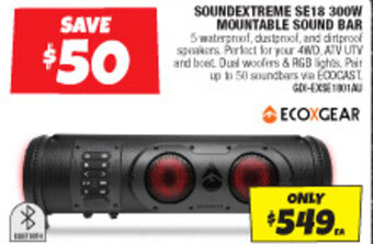 Autobarn SOUNDEXTREME SE18 300W MOUNTABLE SOUND BAR offer