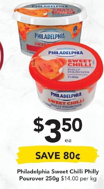 Drakes Philadelphia Sweet Chilli Philly Pourover 250g offer