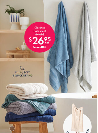 Pillow Talk Clarence bath sheet offer