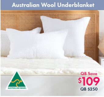 Pillow Talk Australian Wool Underblanket offer