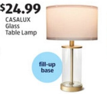 ALDI CASALUX Glass Table Lamp offer