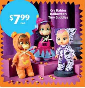 ALDI Cry Babies Halloween Tiny Cuddles offer