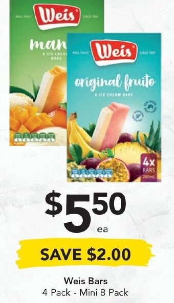Drakes Weis Bars 4 Pack -Mini 8 Pack offer