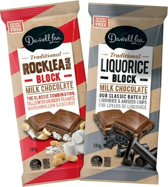 IGA Darrell Lea Chocolate Block 160-180g Selected Varieties offer