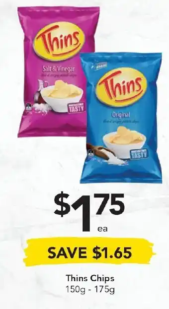 Drakes Thins Chips 150-175gm offer