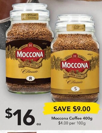 Drakes Moccona Coffee 400g offer
