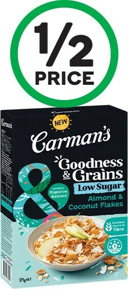 Woolworths Carman’s Goodness & Grains Cereal 375g offer