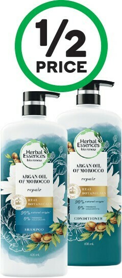 Woolworths Herbal Essences Bio Renew Shampoo or Conditioner 600ml offer