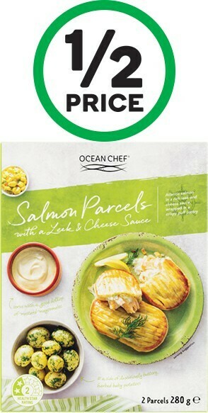 Woolworths Ocean Chef Salmon Parcels 280g – From the Freezer offer