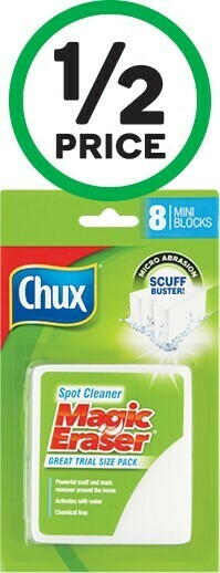 Woolworths Chux Magic Eraser Spot Cleaner Pk 8 offer
