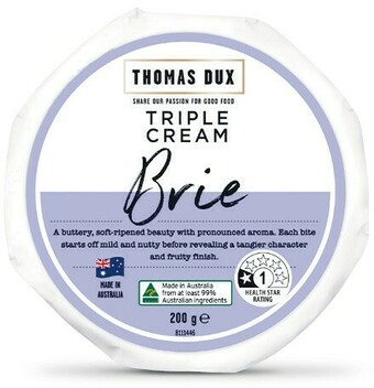 Woolworths Thomas Dux Brie or Camembert 200g – From the Deli offer