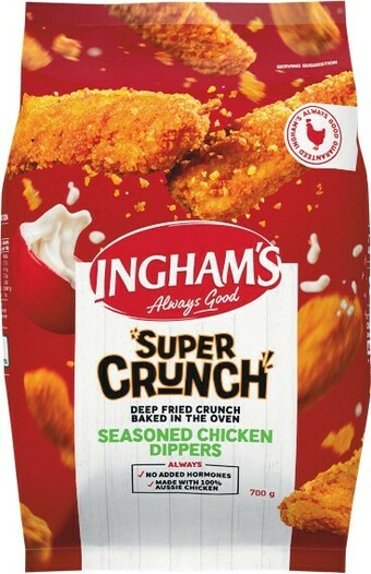 Woolworths Ingham’s Super Crunch Chicken Dippers or Bites 700g offer