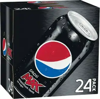 Woolworths Pepsi, Solo, Mountain Dew or Schweppes Lemonade Soft Drink Can Varieties 24 x 375ml offer