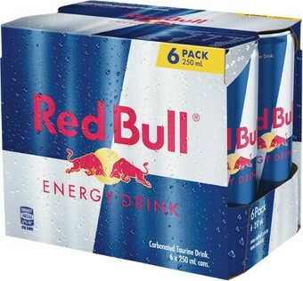 Woolworths Red Bull Energy Drink 6 x 250ml offer