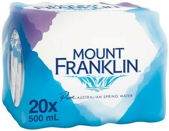 Woolworths Mount Franklin Spring Water 20 x 500ml offer
