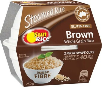 Woolworths SunRice Cups or Pouches 250g offer