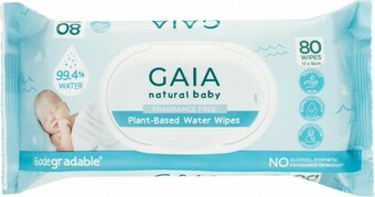 Woolworths GAIA Baby Plant-Based Water Wipes Pk 80 offer