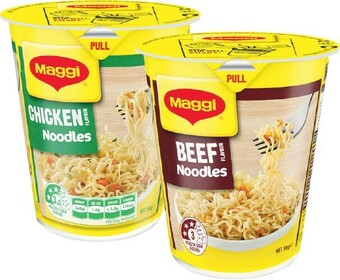 Woolworths Maggi Super Noodle Cups 58-65g offer