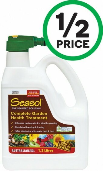 Woolworths Seasol Hose On or Powerfeed Hose On 1.2 Litre offer