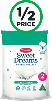 Tontine Sweet Dreams Anti-Bacterial Pillow Pk 2