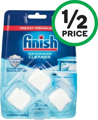 Woolworths Finish Dishwasher Cleaner Tabs Pk 3 offer
