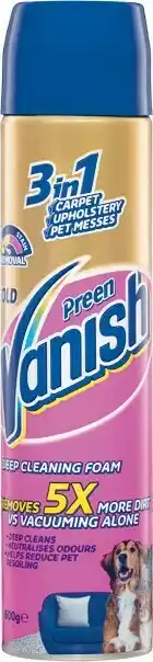 Woolworths Vanish Gold 3 in 1 Carpet Deep Cleaning Foam 600g offer