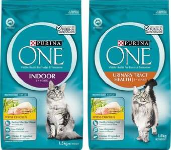 Woolworths Purina One Dry Cat Food 1.4-1.5 kg offer