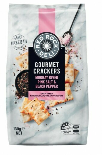 Coles Red Rock Deli Gourmet or Deli Style Flavoured Crackers 130g-135g offer