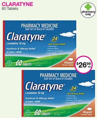 Priceline CLARATYNE 60 Tablets offer