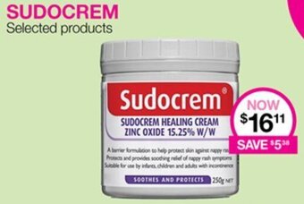 Priceline SUDOCREM Selected products offer