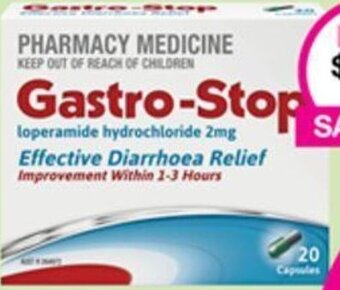 Priceline Gastro-Stop loperamide hydrochloride 2mg offer