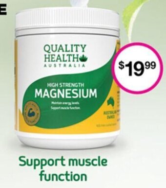 Support muscle function